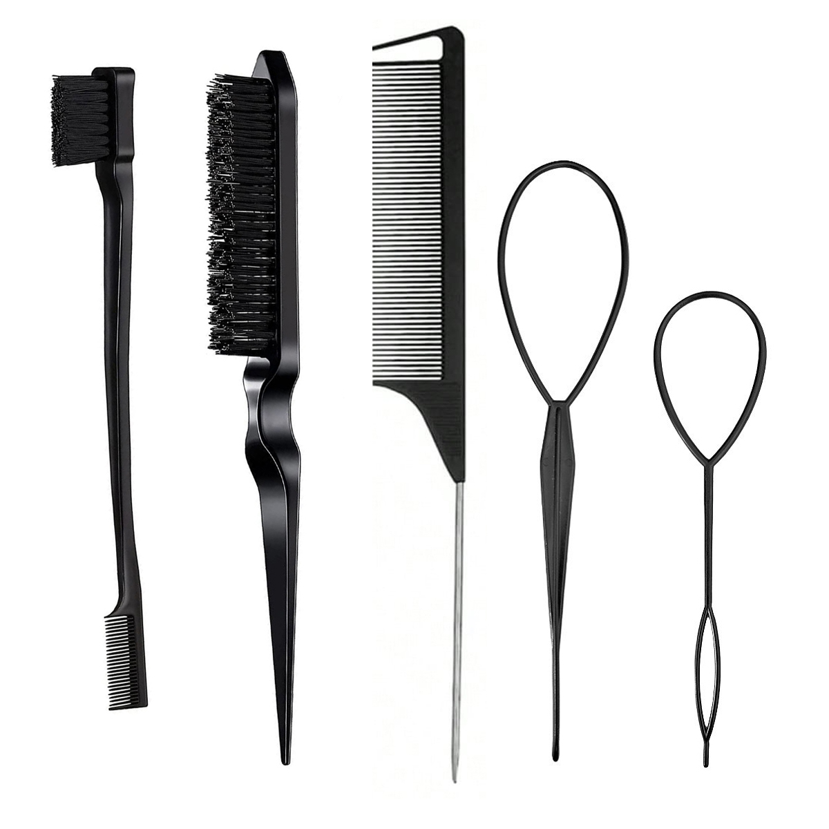 Group Head Brush - 3/5 Stuks Kappersgereedschap Gepunte Kam Dubbele