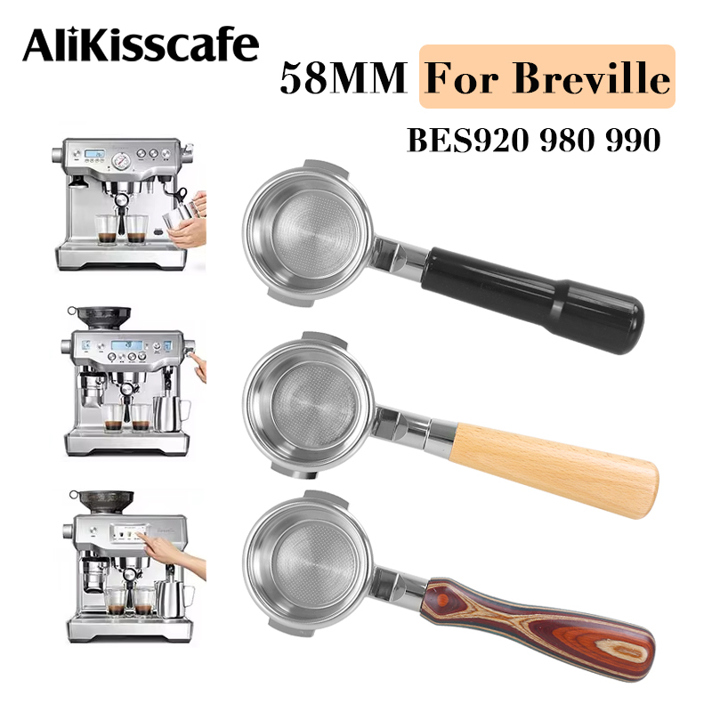 Hero Coffee Equipment - 58Mm Bodemloze Portafilter Voor Breville Bes920