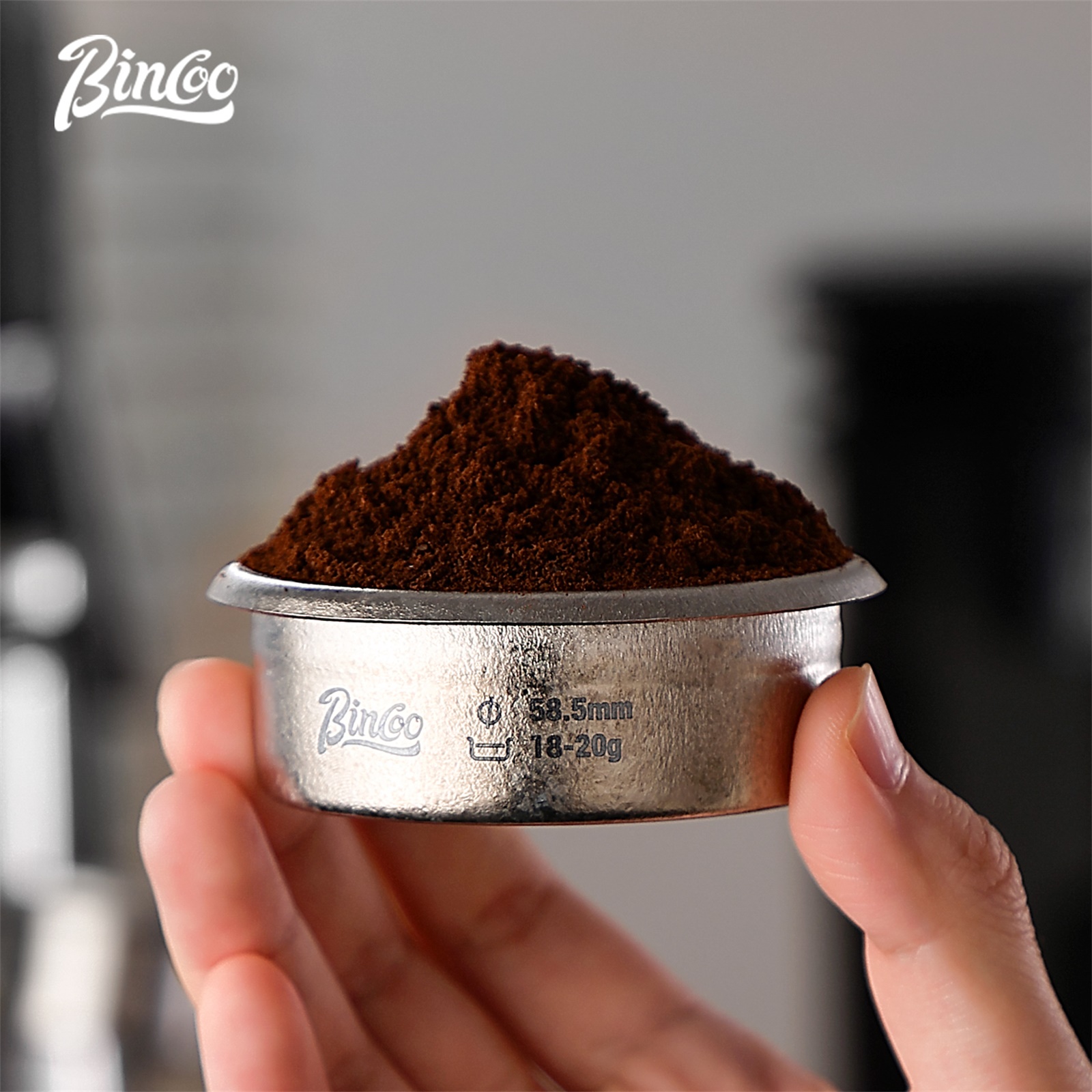 Coffee Distribution Tool - Bincoo Titanium Precisie Filterhouder Mand 58,5