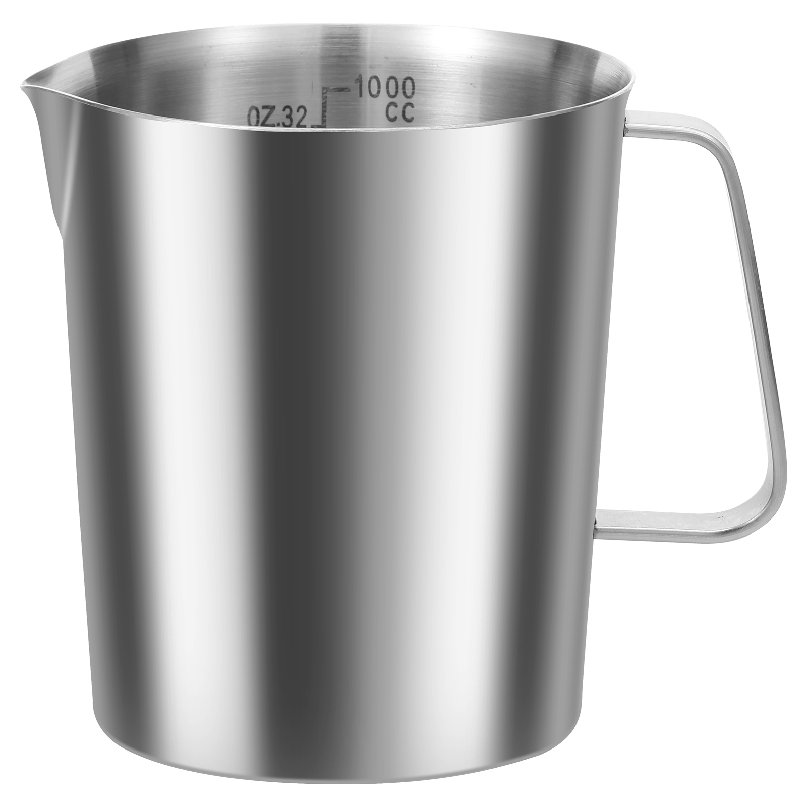 Milk Steaming Pitcher - 500/1000 ml roestvrijstalen melkopschuimkan met handvat