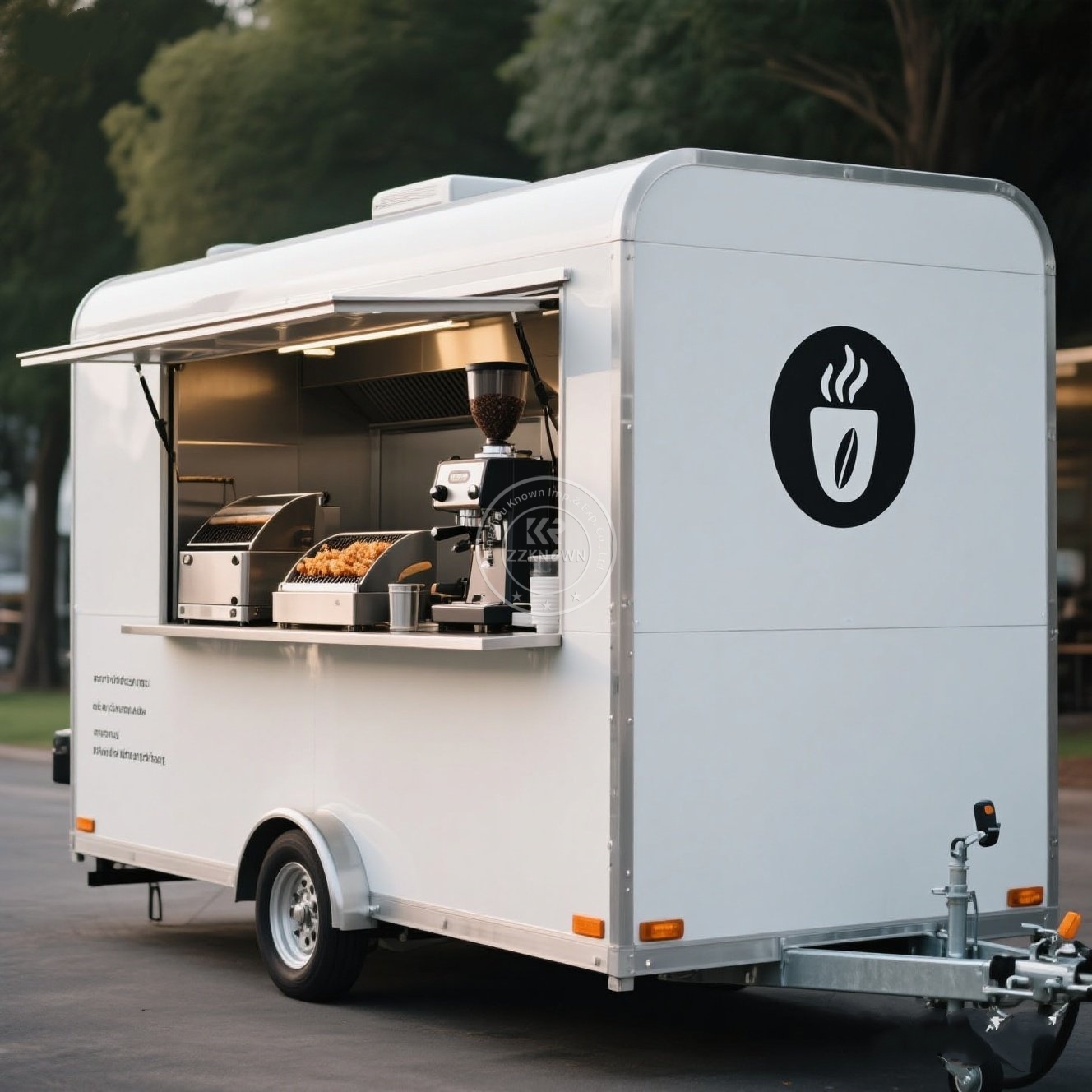 Coffee Van Equipment - Aangepaste grote koffie bestelwagen mobiele food