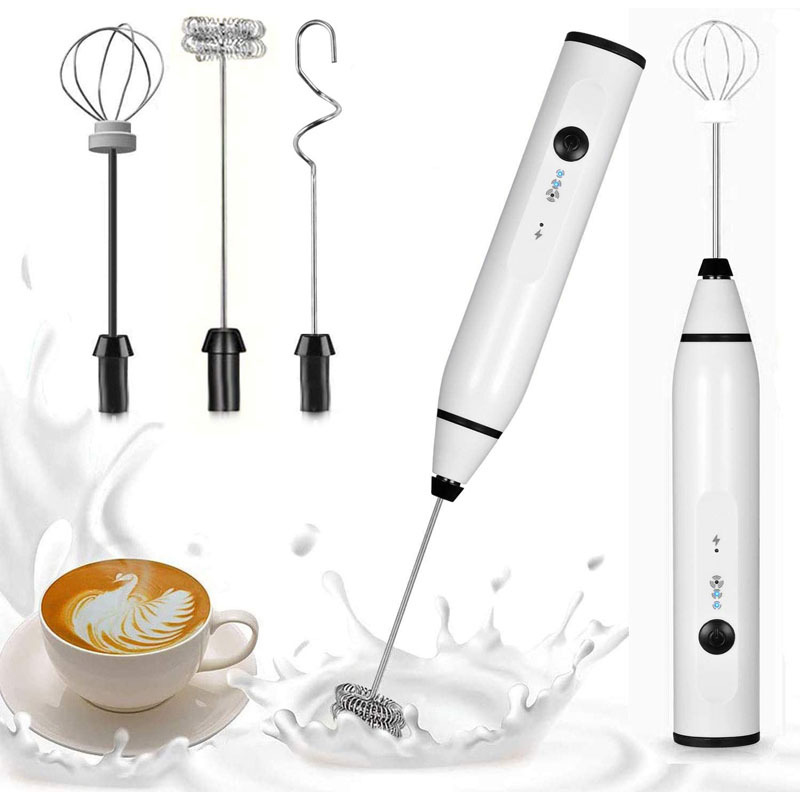 Milk Steaming Pitcher - Mini elektrische handmelkopschuimer Elektrische blender met
