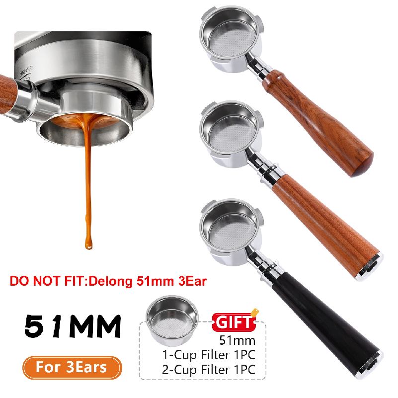 Hero Coffee Equipment - Koffie Bodemloze Filterhouder 51mm Voor Homix