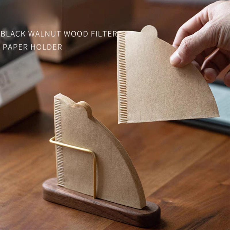 Coffee Equipment Filter - Handgebrouwen koffiefilterpapier opbergrek Multifunctioneel conisch ventilatorfilterpapierrek