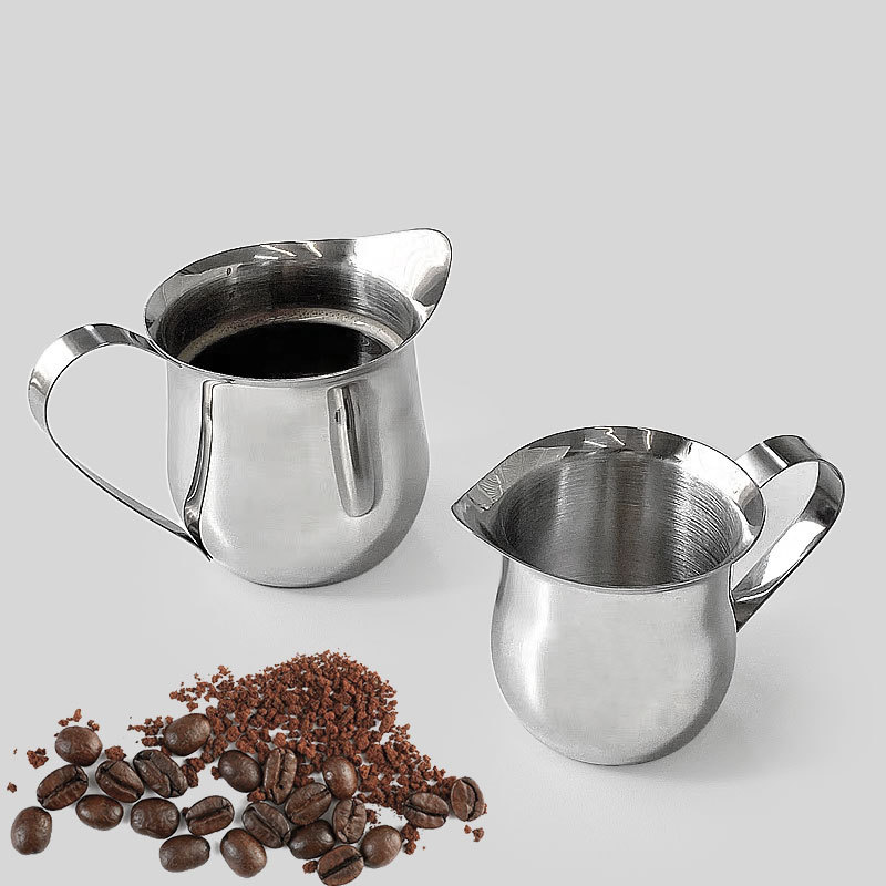 Milk Steaming Pitcher - 2/3/5/7oz Koffie Melk Opschuimkan Staal Espresso