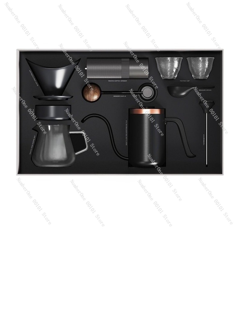 Coffee Equipment Filter - Handmatige Koffiezetapparaat Set Cadeauverpakking Koffiemaler Filterbeker