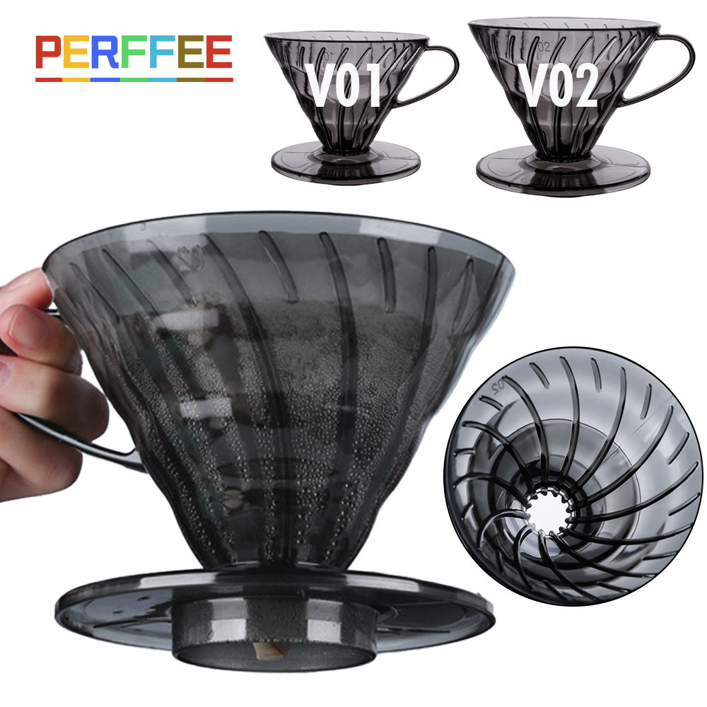 Coffee Equipment Distributor - Koffiefilters V-vorm Plastic Koffiedruppelaar Giet over