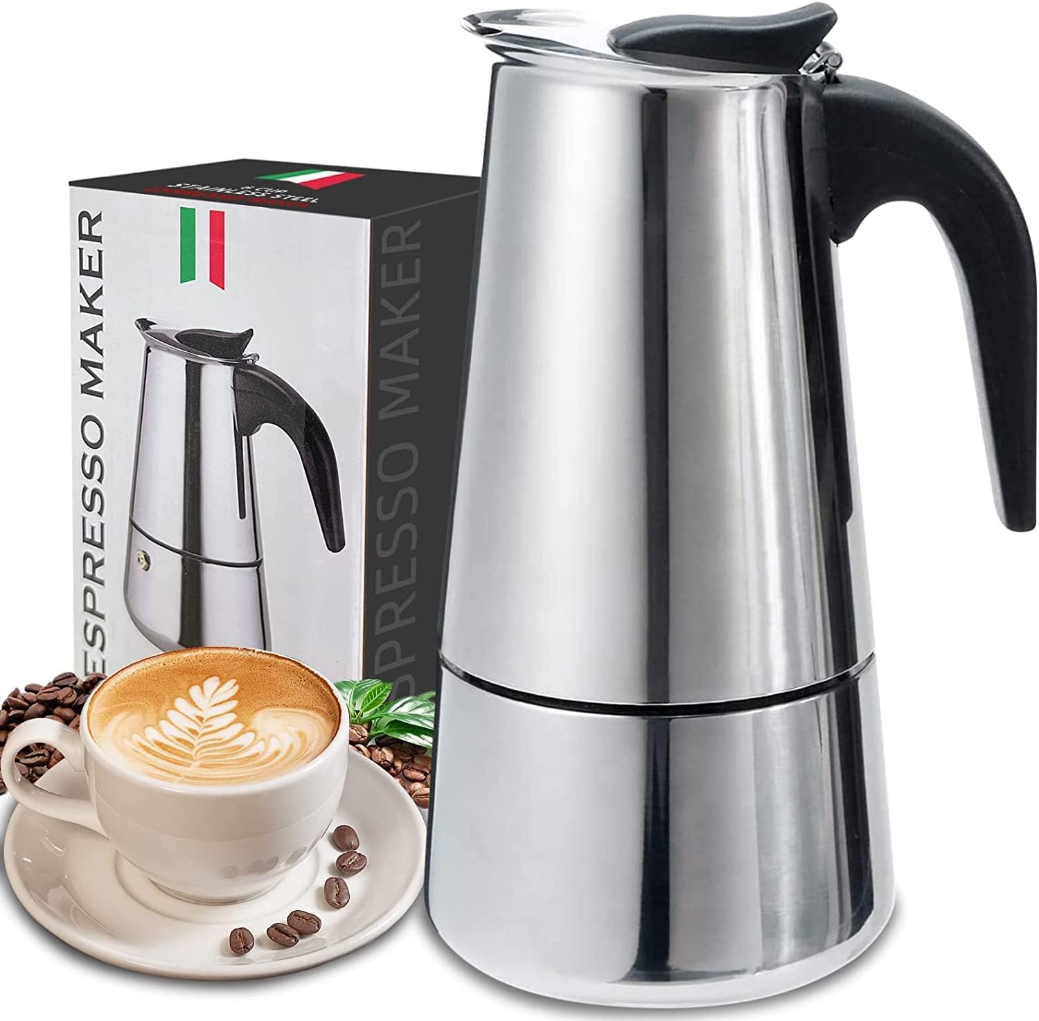 Hero Coffee Equipment - 4/6/9 Cups Moka Pot Caffe Machine