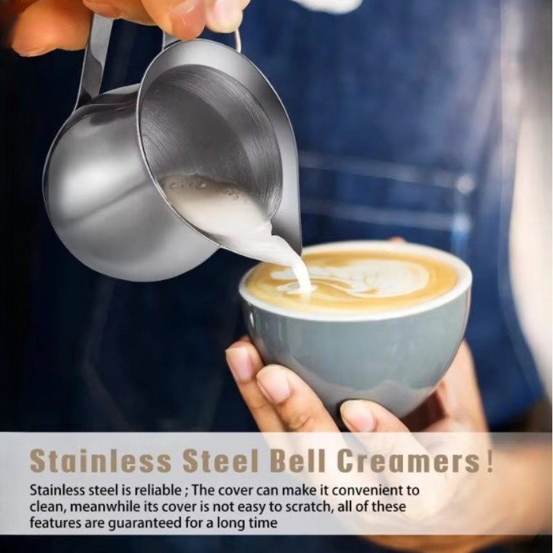 Milk Steaming Pitcher - Nieuwe Koffie Melkopschuimerkan RVS Espresso Melkkannen