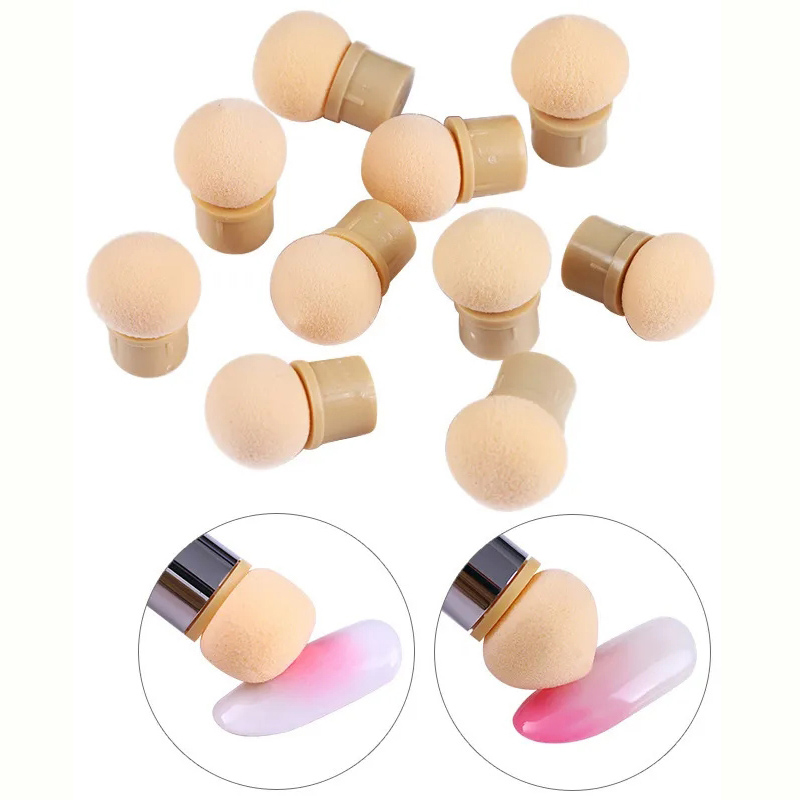Group Head Brush - Ronde scherpe kop sponskoppen Vervanging Nail