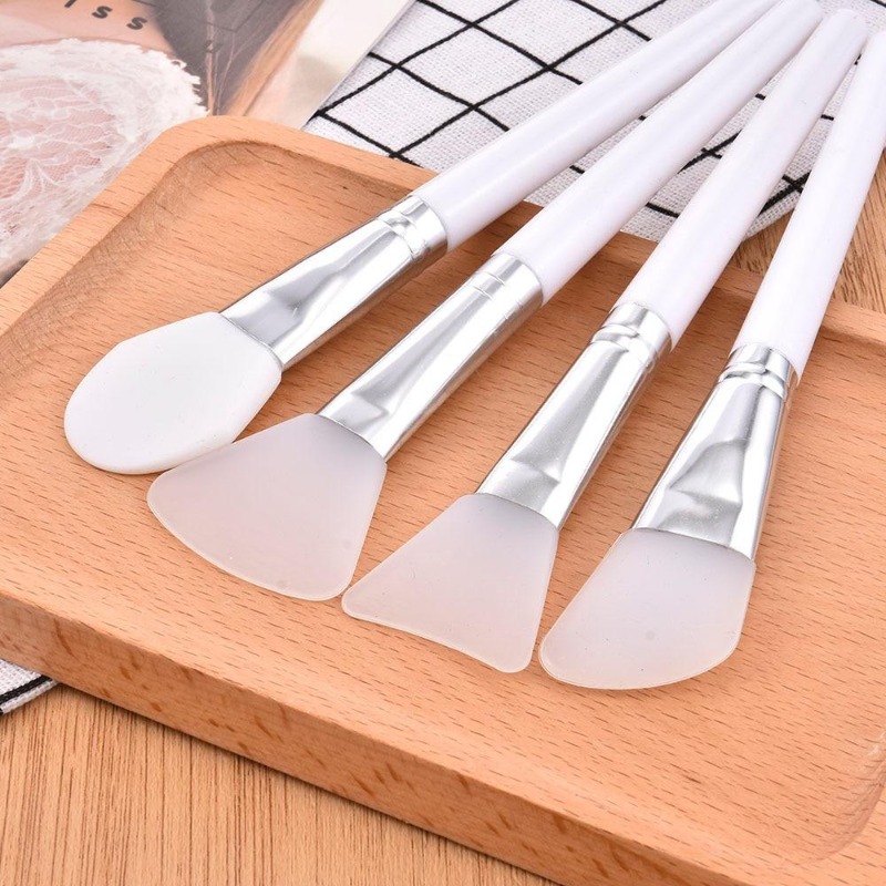 Group Head Brush - 4 stks/set Witte Make-up Siliconen Gezichtsmasker
