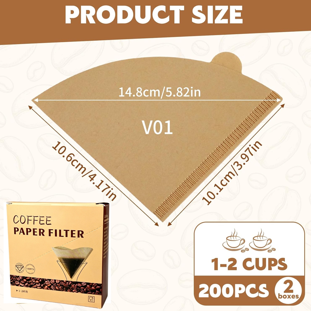 Koffiefilters 200 stuks conisc - Coffee Equipment Distributor recensie en prijs