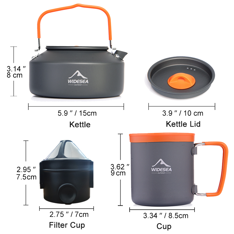 Widesea Camping Koffie Pannens - Coffee Equipment Filter recensie en prijs