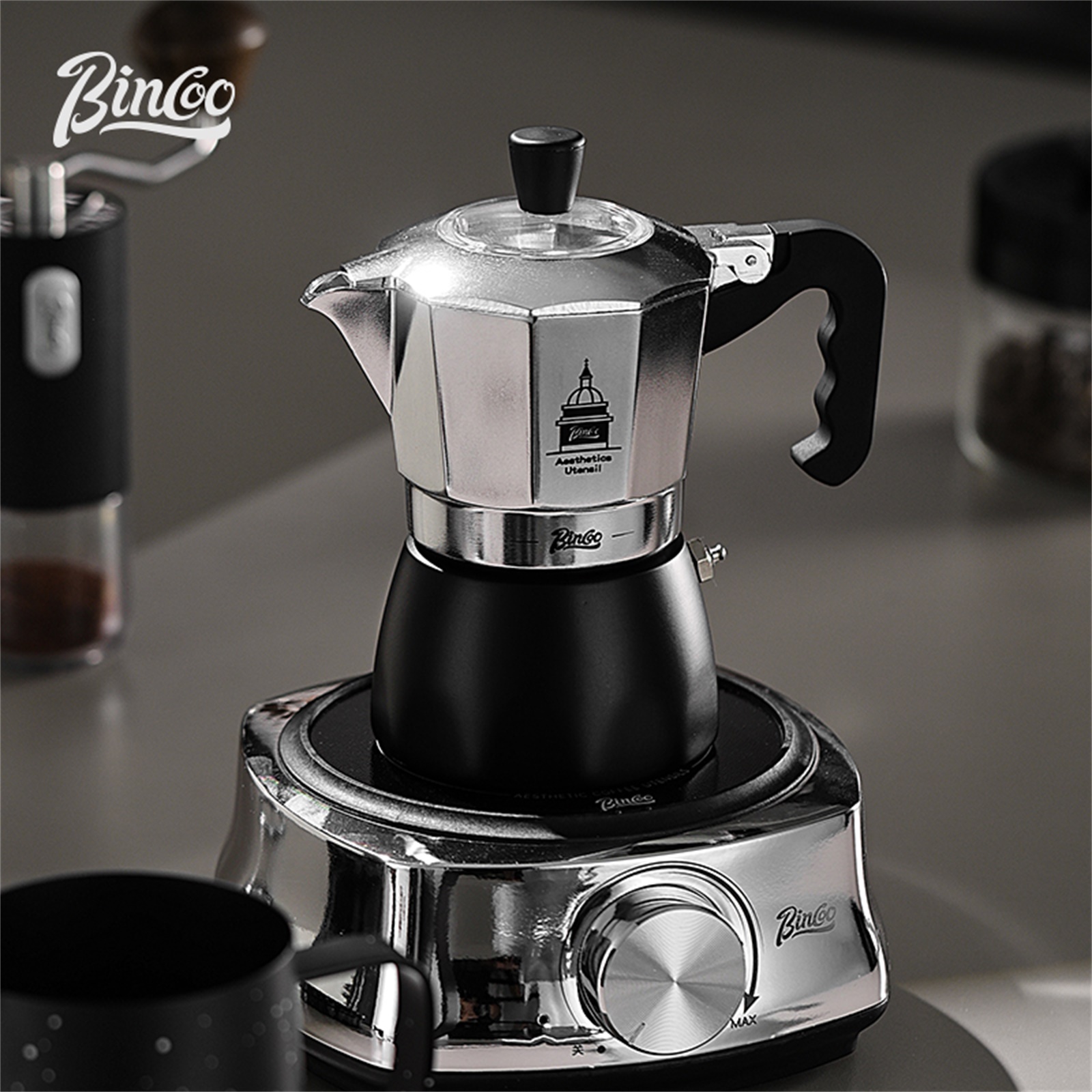 BINCOO Moka Pot met dubbele kl - Hero Coffee Equipment recensie en prijs