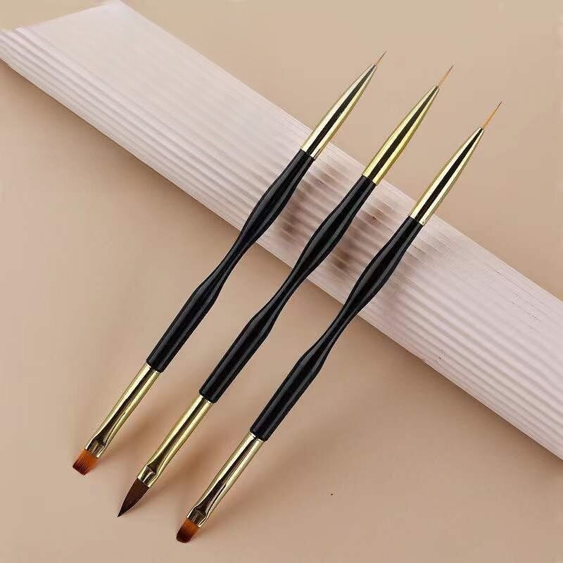 3-delige dubbelkoppige nail ar - Group Head Brush recensie en prijs