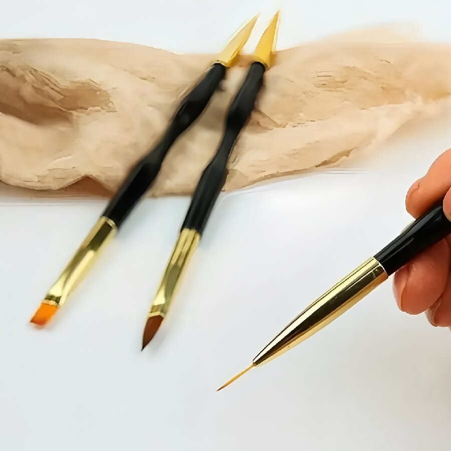 3-delige dubbelkoppige nail ar - Group Head Brush recensie en prijs