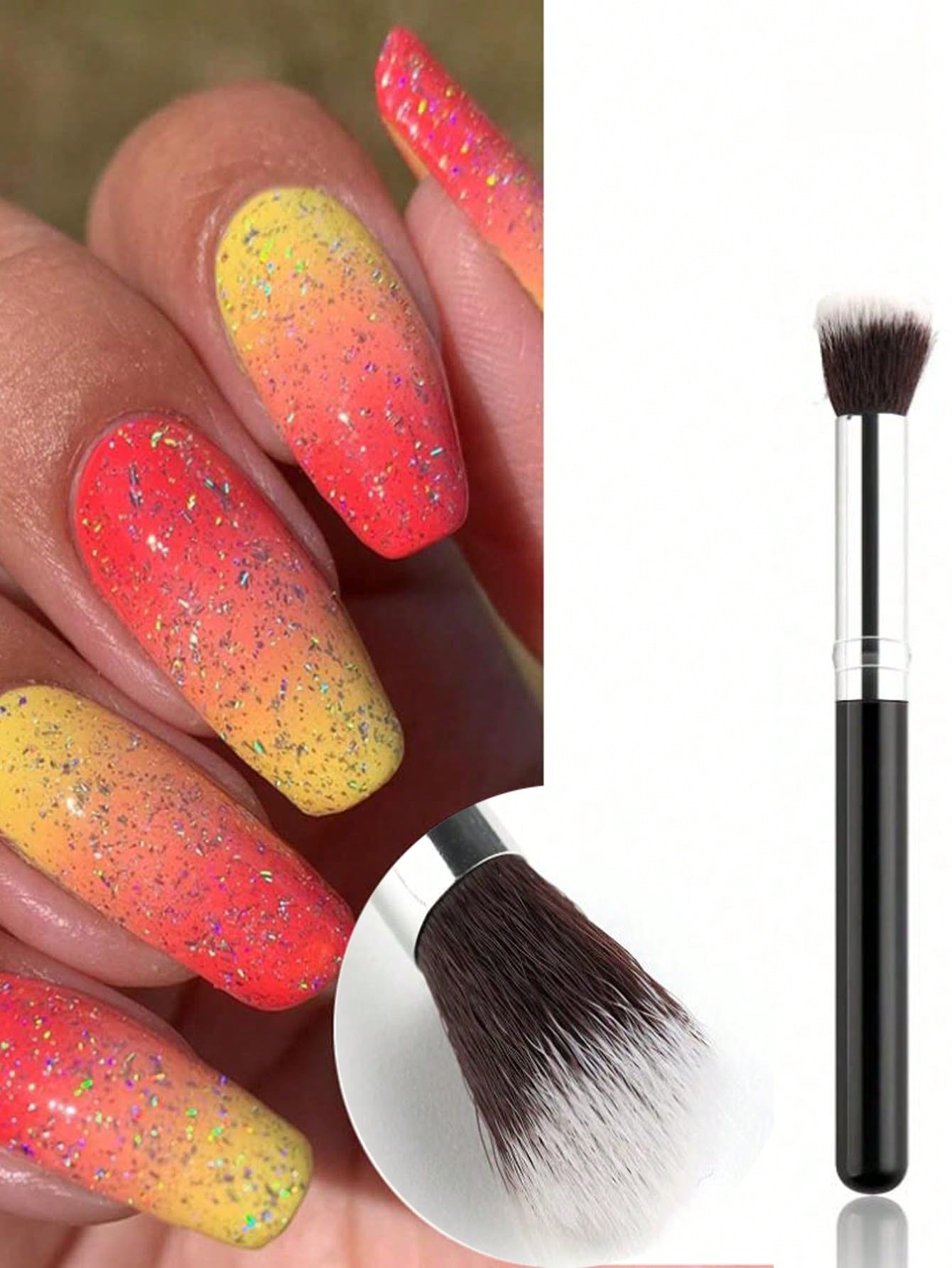 2 stuks Ombre Nail Art Brush S - Group Head Brush recensie en prijs