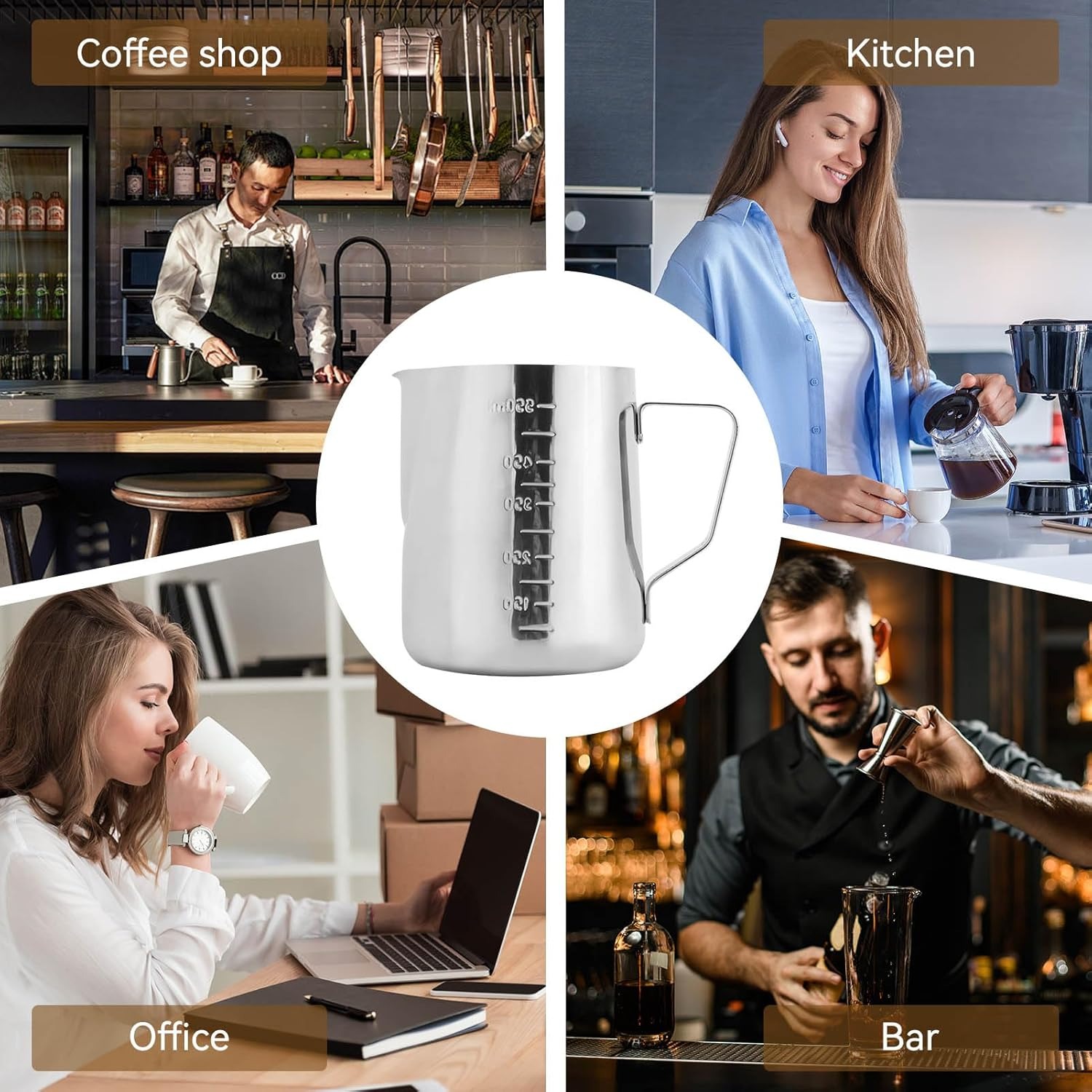 Melkopschuimer Espresso Melkop - Milk Steaming Pitcher recensie en prijs