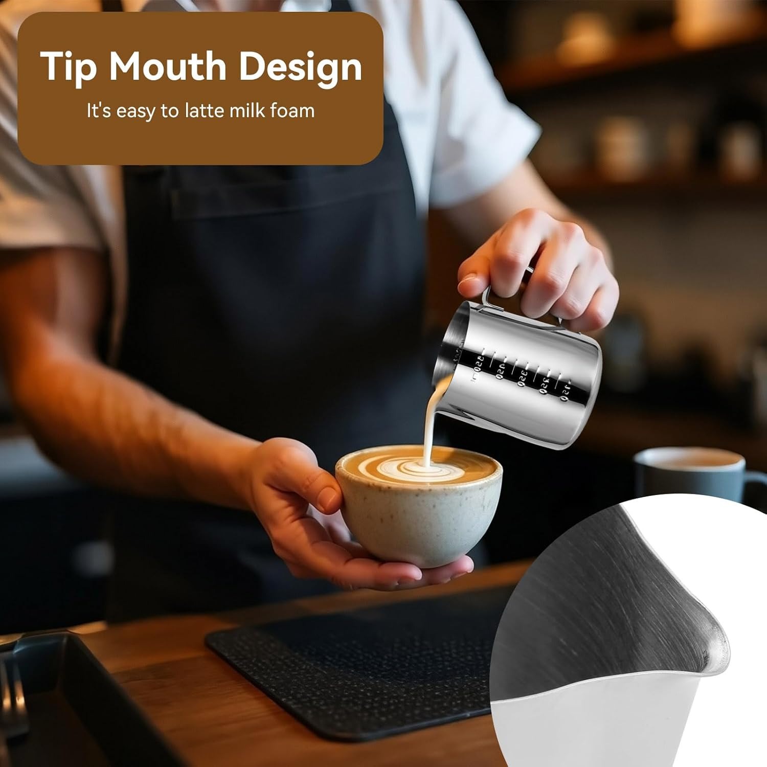 Melkopschuimer Espresso Melkop - Milk Steaming Pitcher recensie en prijs