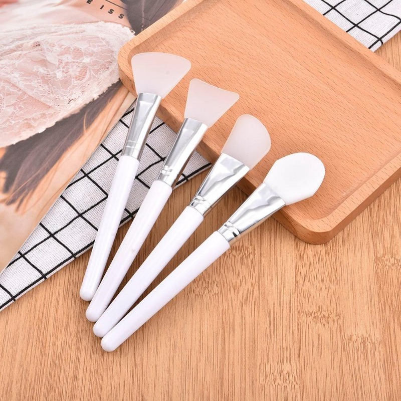4 stks/set Witte Make-up Silic - Group Head Brush recensie en prijs